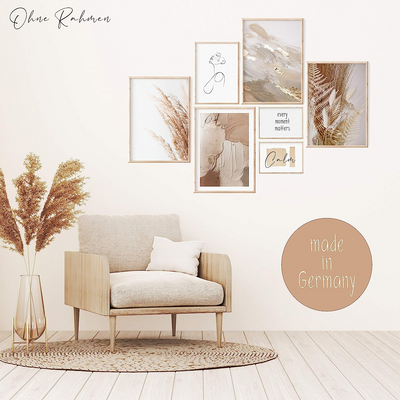 Premium Poster Set  -7er Set Beige – L